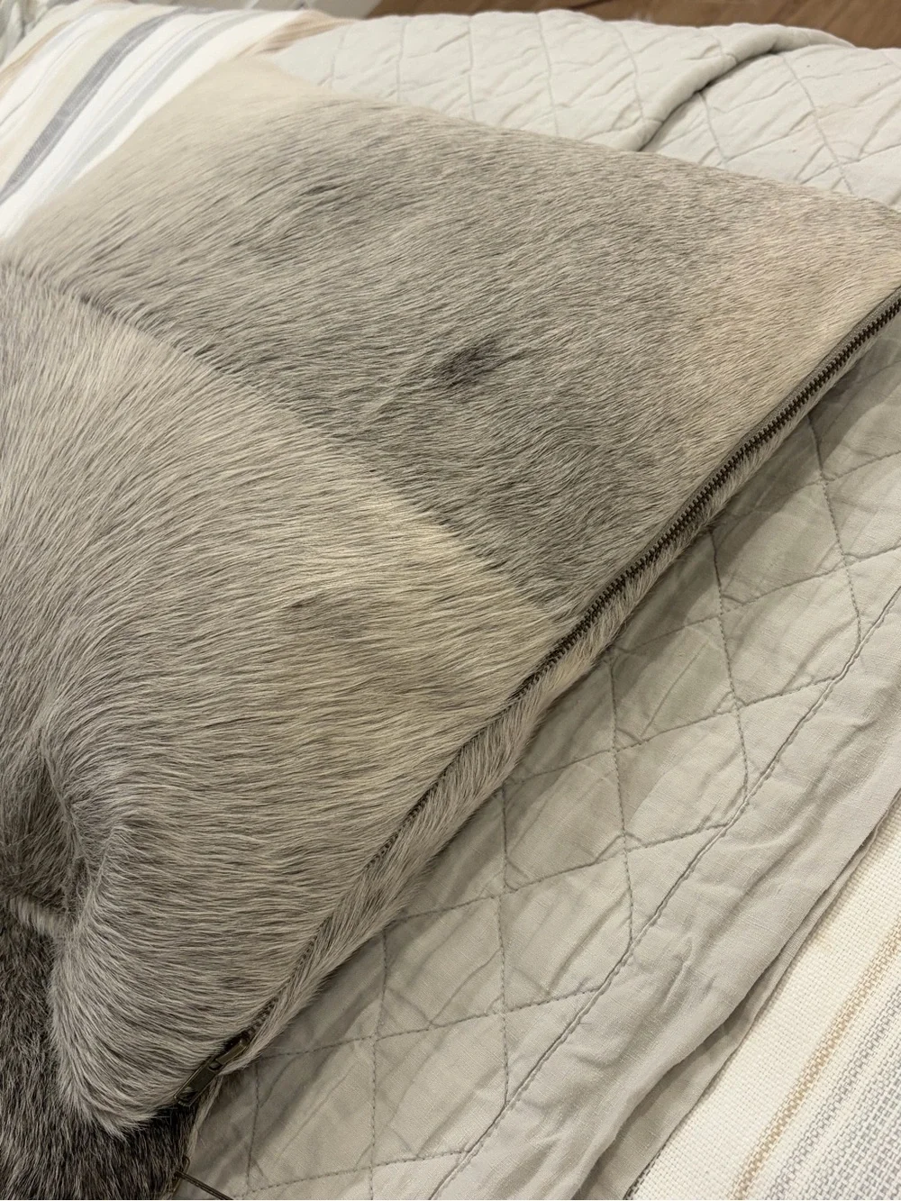 Pottery Barn Hair on Hide Pillow Cover and insert 20 x 20